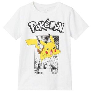 Name It Childrens/Kids Pikachu Pokemon T-Shirt / Bright White